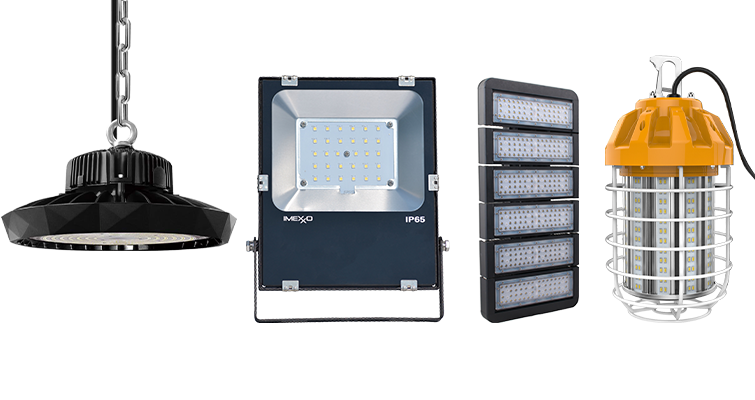 Vaste sélection de produits d'éclairage commercial et industriel