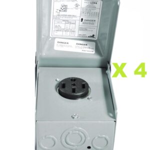 Box of 4 Outdoor outlets NEMA 14-50 (range) 3R