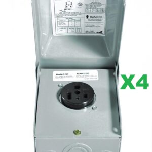 Box of 4 Outdoor outlets NEMA 14-50 (range) 3R